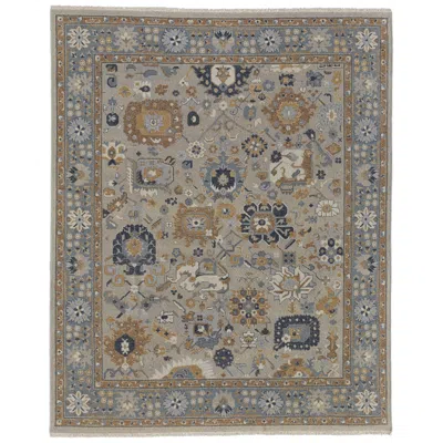 Feizy Corbitt Oriental Hand Knotted Blue Area Rug 2' X 3'