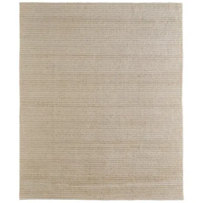 Feizy Cornerstone Solid Hand Woven Ivory Area Rug 8' X 10' In Brown