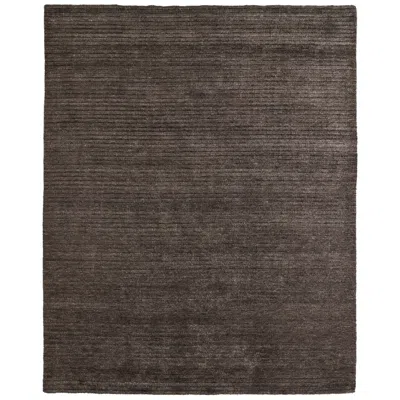 Feizy Cornerstone Solid Hand Woven Taupe Area Rug 2' X 3' In Brown