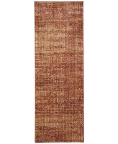 Feizy Deja 39pjf 2'6"x7'3" Runner Area Rug In Brown