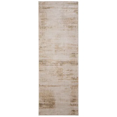 Feizy Deja Distressed Indoor Ivory Area Rug 39pkf 2'-6" X 7'-3" In Brown