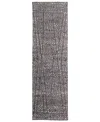 Feizy Dering T6042 2'6"x10' Runner Area Rug In Gray