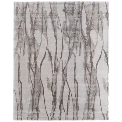 Feizy Dryden Abstract Hand Tufted Taupe Area Rug 8789f 8' X 10' In Gray