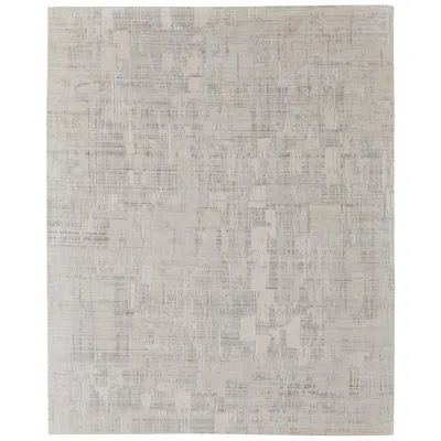 Feizy Eastfield Abstract Hand Woven Ivory Area Rug 69acf 5' X 8'