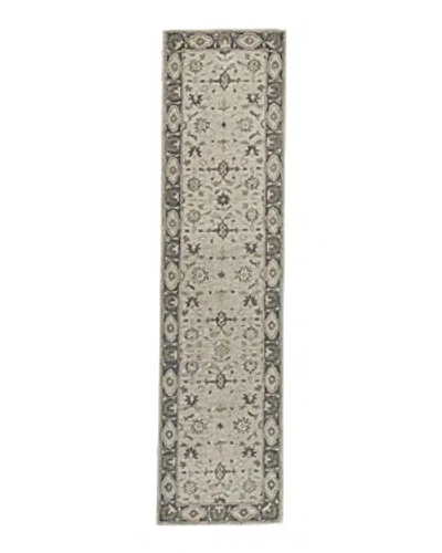 Feizy Eaton 6548399f Runner Area Rug, 2'6 X 10' In Gray/ivory