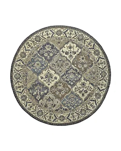 Feizy Eaton 6548429f Round Area Rug, 8' X 8' In Blue/gray