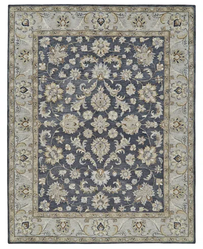 Feizy Eaton 8397f 8'x11' Area Rug In Blue,gray