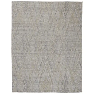 Feizy Elias Abstract Hand Woven Gray Area Rug 6589f 5' X 8'