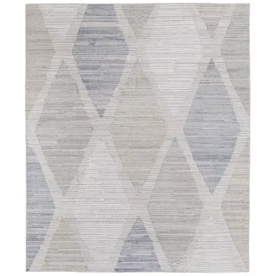 Feizy Elias Diamond Hand Woven Ivory Area Rug 69fwf 8' X 10'
