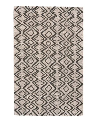 Feizy Enzo 7428733f Area Rug, 5' X 8' In Black/gray