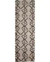 Feizy Enzo 8732f 2'6"x8' Runner Area Rug In Black