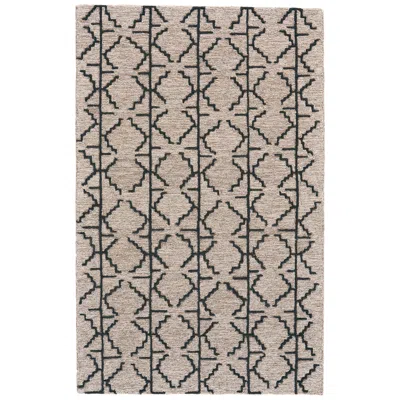 Feizy Enzo Geometric Hand Tufted Black Area Rug 8' X 11' In Brown