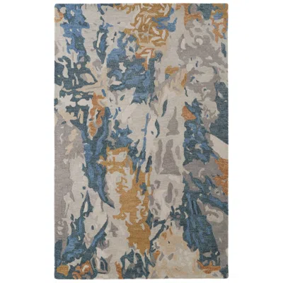 Feizy Everley Abstract Hand Tufted Gray Area Rug 5' X 8'