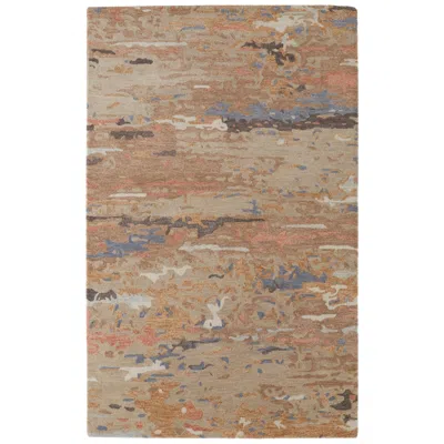 Feizy Everley Abstract Hand Tufted Tan Area Rug 5' X 8'