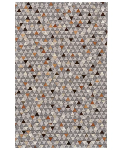 Feizy Fannin 0755f 5'x8' Area Rug In Gray,ivory