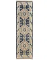 Feizy Fillmore 6943f 2'6"x14' Runner Area Rug In Blue