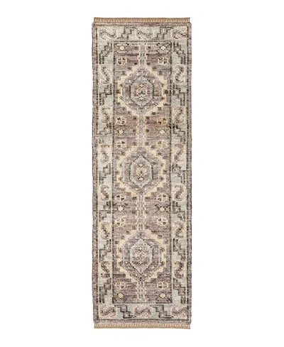 Feizy Fillmore 6943f Runner Area Rug, 2'6 X 12' In Brown