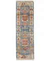 Feizy Fillmore 6944f 2'6"x12' Runner Area Rug In Blue