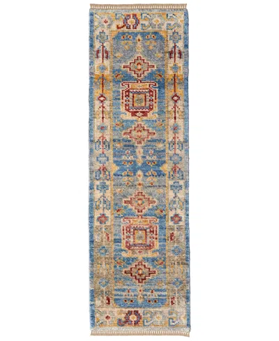 Feizy Fillmore 6944f 2'6"x12' Runner Area Rug In Blue