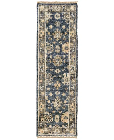 Feizy Fillmore 6954f 2'6"x8' Runner Area Rug In Blue