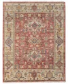 Feizy Fillmore 69ckf 5'x8' Area Rug In Red