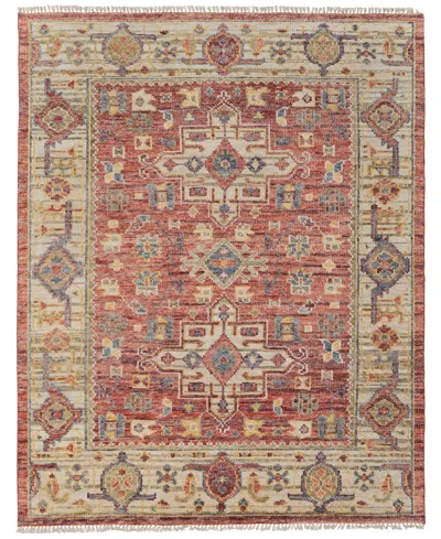 Feizy Fillmore 69ckf 5'x8' Area Rug In Red
