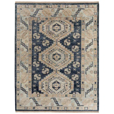 Feizy Fillmore Diamond Hand Knotted Blue Area Rug 8' X 10'