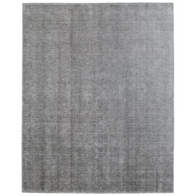Feizy Fleetwood Solid Hand Woven Gray Area Rug 8a06f 5' X 8'