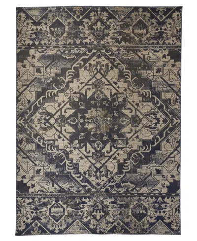 Feizy Foster R3760 6'5" X 9'6" Area Rug In Multi