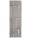 Feizy Gansett T8011 2'6"x8' Runner Area Rug In Neutral