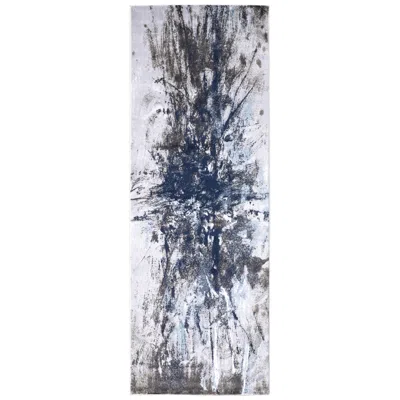 Feizy Gaspar Abstract Indoor Blue Area Rug 3833f 2'-10" X 8'