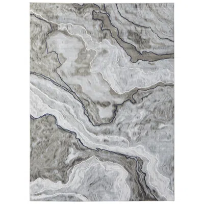 Feizy Gaspar Abstract Indoor Taupe Area Rug 39kuf 5'-2" X 7'-2"