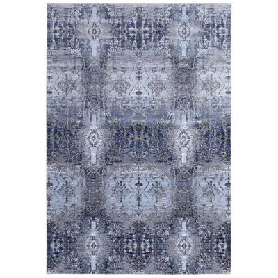 Feizy Gaspar Damask Indoor Blue Area Rug 3834f 5'-2" X 7'-2"