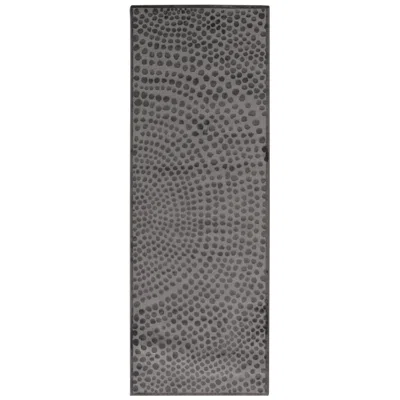 Feizy Gaspar Polka Dots Indoor Gray Area Rug 3835f 2'-10" X 8'