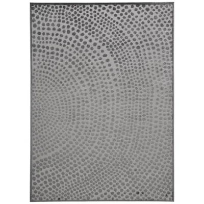Feizy Gaspar Polka Dots Indoor Gray Area Rug 3835f 6'-7" X 9'-6"