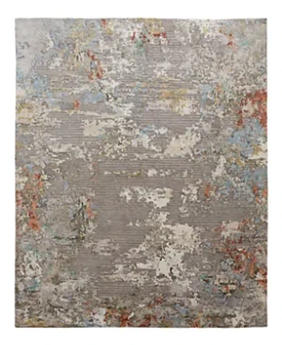 Feizy Gia 8706953f Area Rug, 2' X 3' In Gray/ivory
