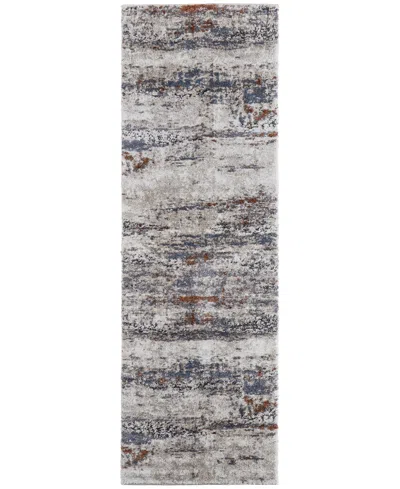 Feizy Gilmore 39mlf 2'6"x8' Runner Area Rug In Gray