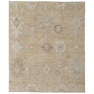 Feizy Grafton Floral & Botanical Hand Knotted Tan Area Rug 2' X 3' In Brown