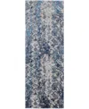 Feizy Indio 39h0f 2'10"x7'10" Runner Area Rug In Blue