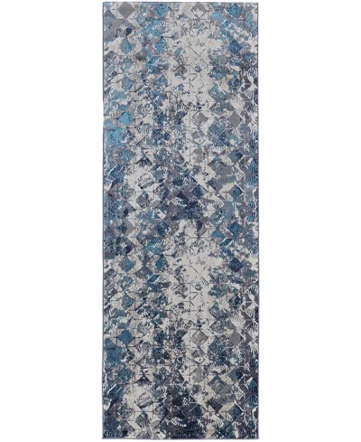 Feizy Indio 39h0f 2'10"x7'10" Runner Area Rug In Blue
