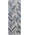 Feizy Indio 39h1f 2'10"x7'10" Runner Area Rug In Blue