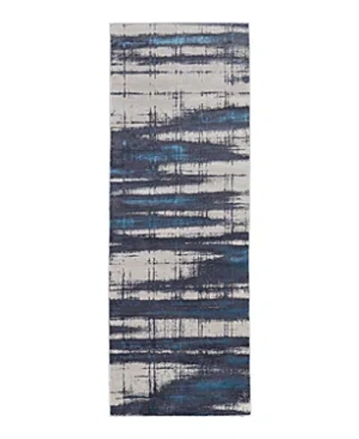 Feizy Indio Ind39gzf Runner Area Rug, 2'10 X 7'10 In Ivory/blue