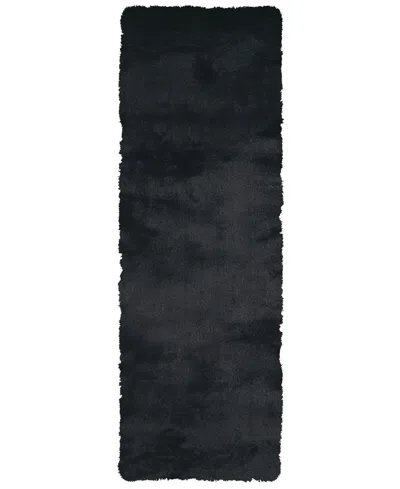 Feizy Indochine 4550f 2'6"x6' Area Rug In Black
