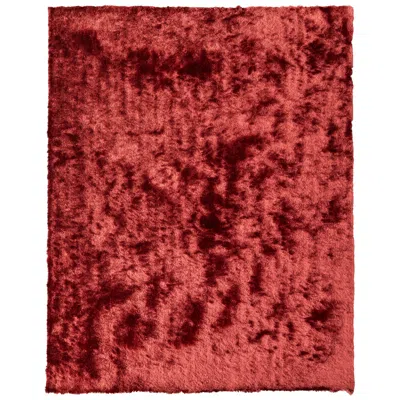 Feizy Indochine Solid Hand Tufted Red Area Rug 4550f 4'-9" X 7'-6"