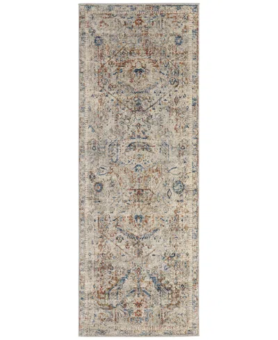 Feizy Kaia 39gjf 2'6"x10' Runner Area Rug In Gray