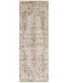 Feizy Kaia 39gkf 2'6"x12' Runner Area Rug In Neutral