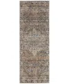 Feizy Kaia 39gmf 2'6"x10' Runner Area Rug In Brown