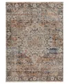 Shop Feizy Kaia 39gmf 3'x5' Area Rug In Tan,orange