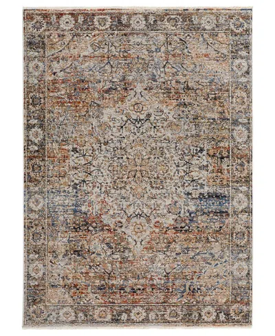 Feizy Kaia 39gmf 3'x5' Area Rug In Tan,orange