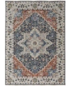 Feizy Kaia 39htf Rug Collection In Ivory,blue